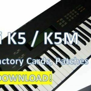 Kawai K5/K5M – Original Factory Cards, Patches & Editors – Instant