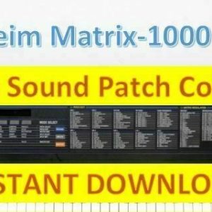 Oberheim Matrix-1000 6 & 6R – Patches Sounds Programs – Instant Download