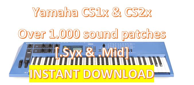 Yamaha CS1x CS2x – 1.000+ Patches Collection  – Instant Download  – Mono Tanz
