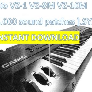Casio VZ-1 VZ-8M VZ-10M – 4000+ Patches Collection (.Syx & Mid) Instant Download