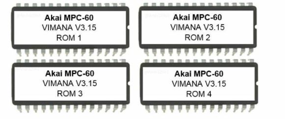 AKAI mpc-60 OS Vimana 3.15b OS firmware chip for sampler drummachine mpc60 MPC 