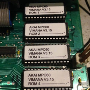 Akai MPC60 – Firmware 3.15 Vimana OS Update for Rom EPROM MPC-60 [Download]