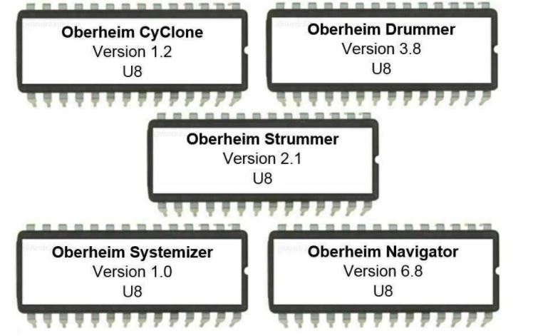 Oberheim Cyclone Strummer Drummer Systemizer and Navigator Firmware OS Update 